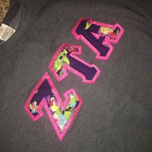 ZTA stitched letter crew neck